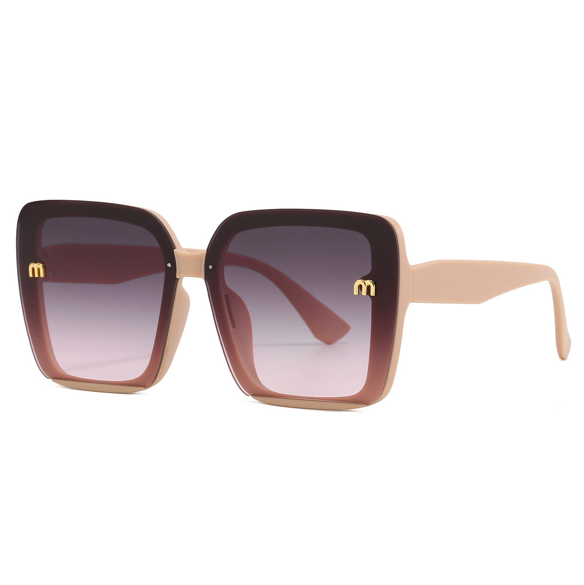 Damen quadratische Sonnenbrille mit elegantem Rahmen Karnz