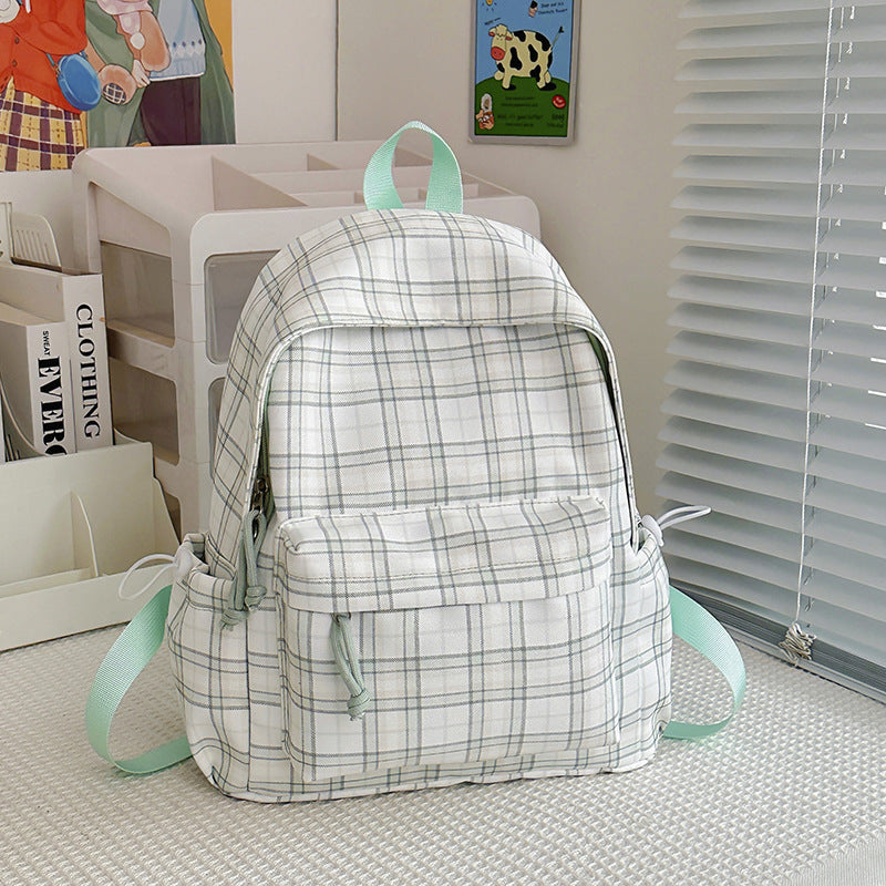 Stylische Karomuster-Rucksack Karnz