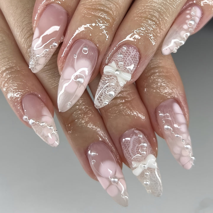 Elegante 3D Dekorative Nagelverzierungen Karnz