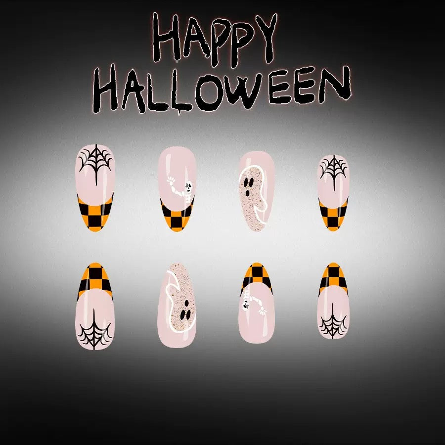 Halloween Kunstnagelset mit gruseligen 3D-Motiven und detailreichen Verzierungen Karnz