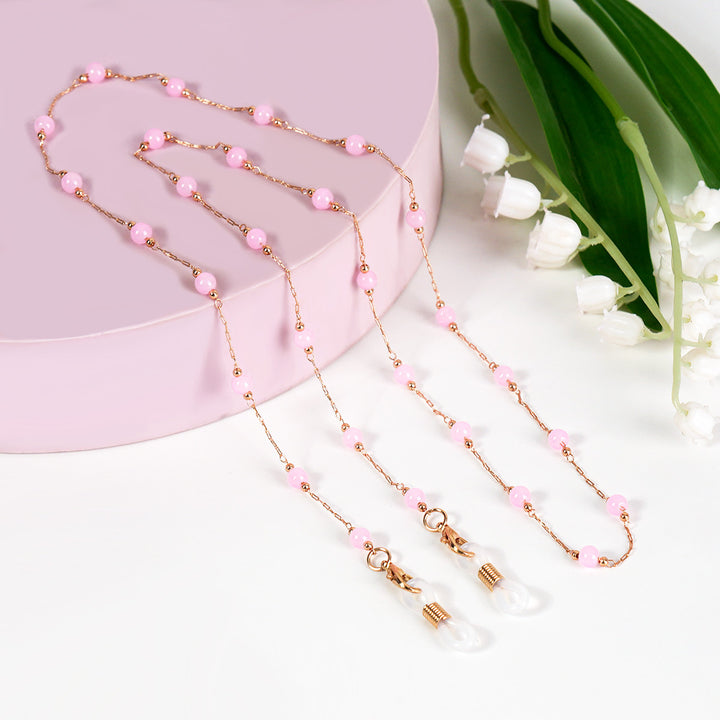 Elegante Perlen Brille Kette Karnz