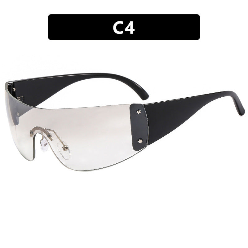 Damen futuristische Sport-Sonnenbrille Karnz