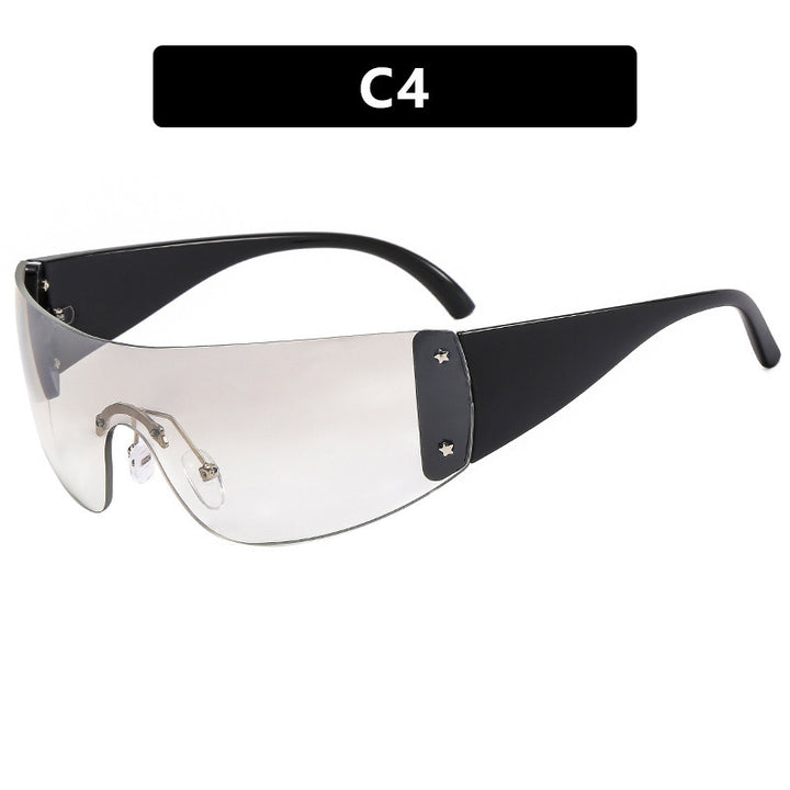 Damen futuristische Sport-Sonnenbrille Karnz