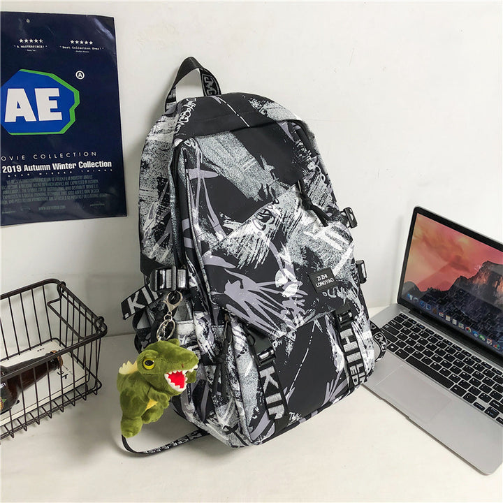 Stylischer Grafikdruck-Rucksack Karnz