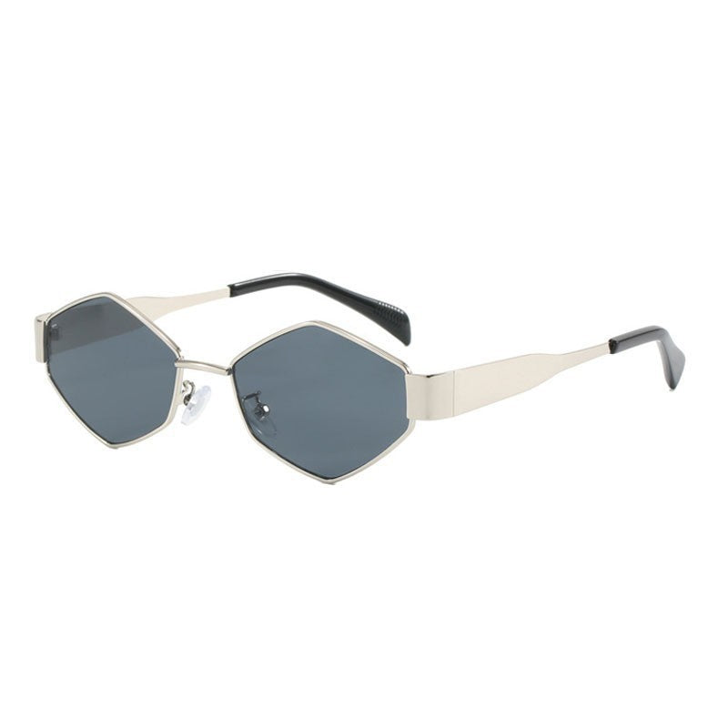 Chic hexagonale Rahmen Sonnenbrille
