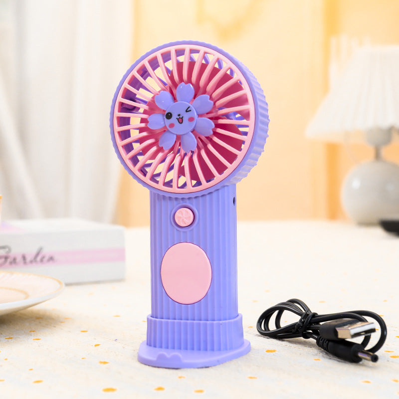 Damen Tragbarer Handventilator mit lustigem Blumendesign Karnz