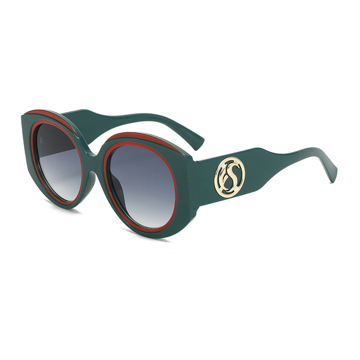 Damen moderne Sonnenbrille im auffälligen oversized Design Karnz
