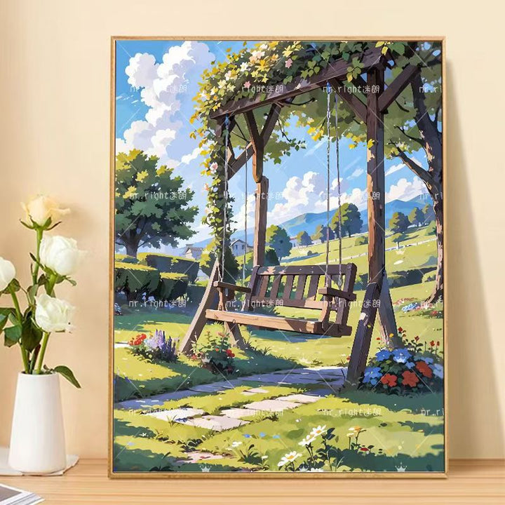 Szenische Landschaft Kunstdruck Karnz