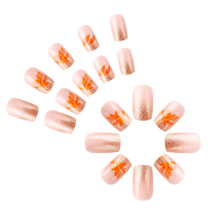 Herbst-inspiriertes Gel-Nailart-Set Karnz