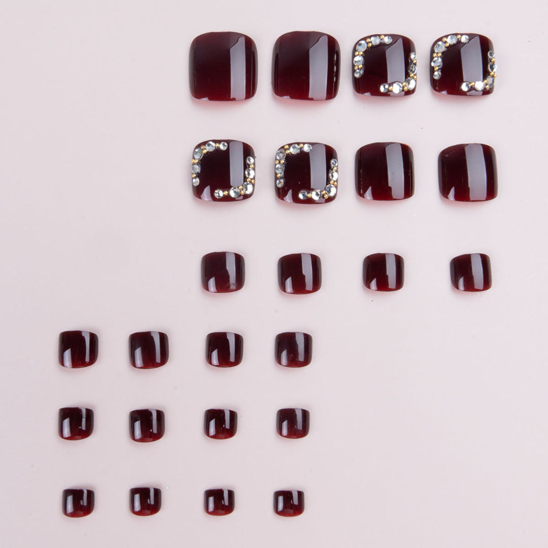 Dekorative Strass-Fußnagelkunst  1791110310