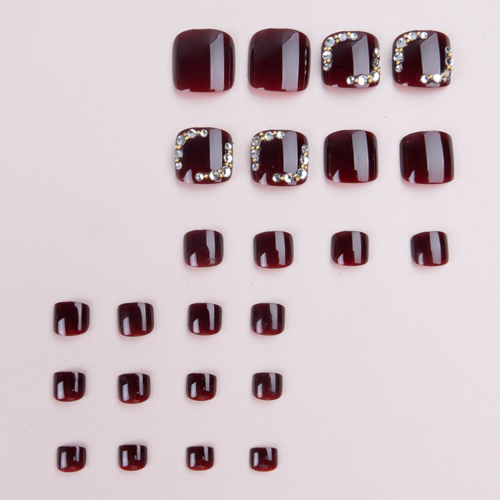 Dekorative Strass-Fußnagelkunst  1791110310