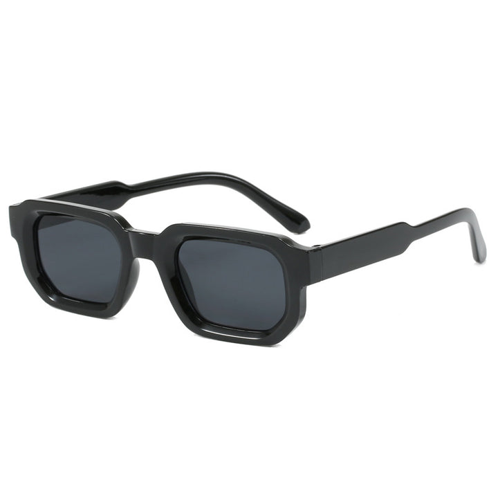 Damen Modische quadratische Sonnenbrille mit klarem Rahmen Karnz