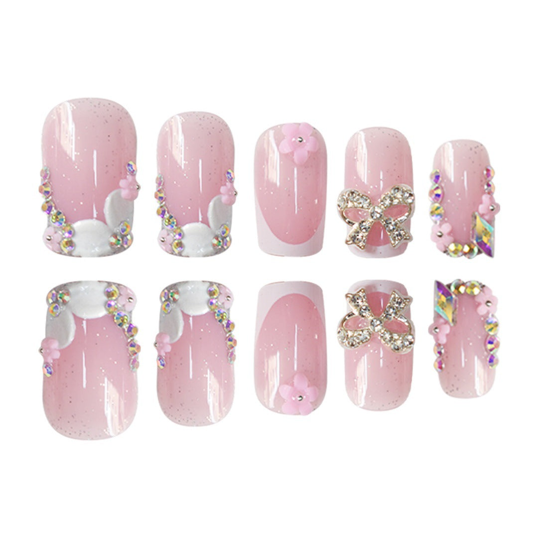 Floral Akzent Nagelkunst Verlängerungen Karnz
