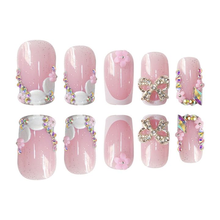 Floral Akzent Nagelkunst Verlängerungen Karnz