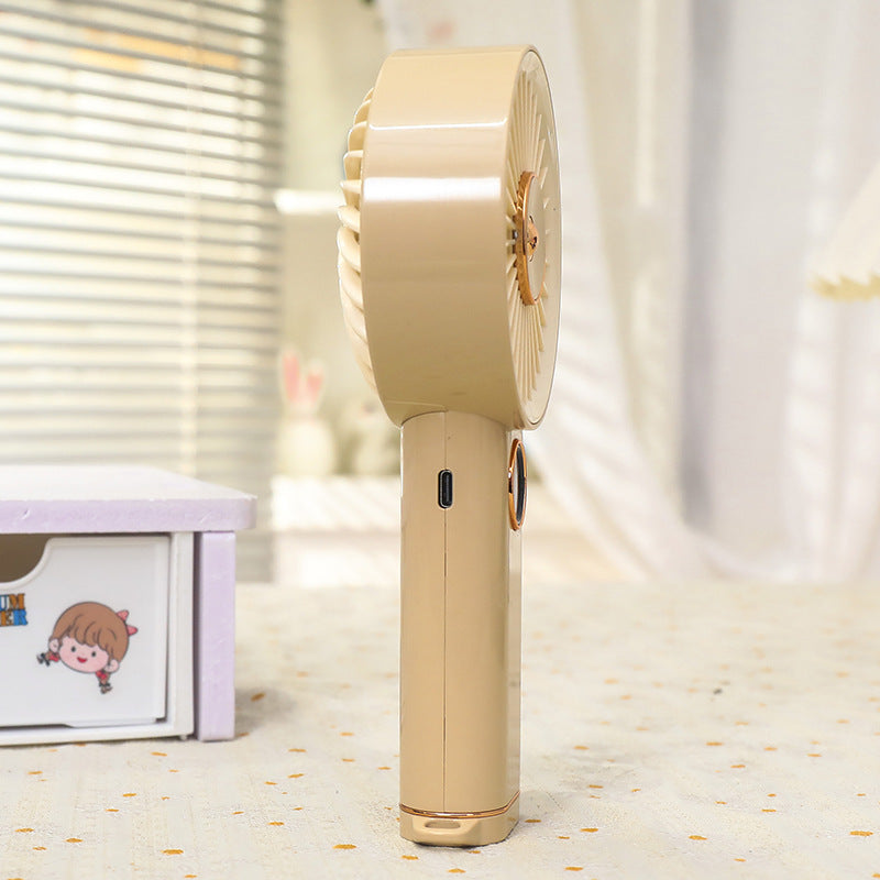 Damen Tragbarer Handventilator mit Digitalanzeige und USB-Ladefunktion Karnz