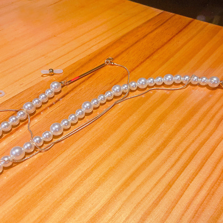 Elegante Perlen-Brillenhalterkette Karnz