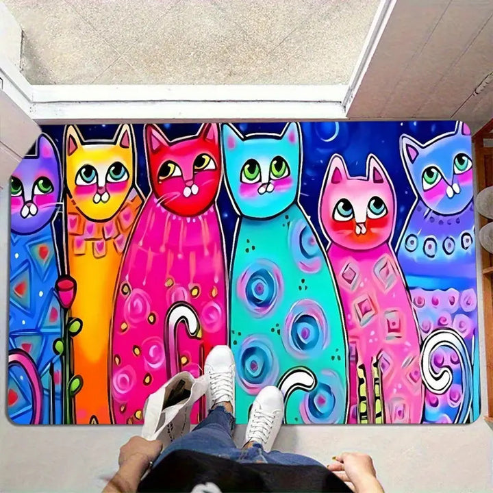 Künstlerische Katzendekorative Matten