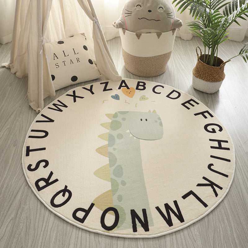 Verspielter Dinosaurier-Themen-Teppich