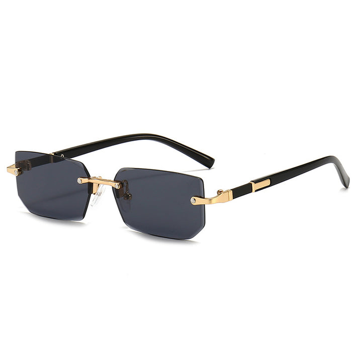 Damen elegante und modische Sonnenbrille mit transparentem Rahmen Karnz