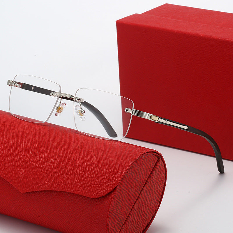 Damen Quadratische Sonnenbrille mit eleganten Metallakzenten Karnz