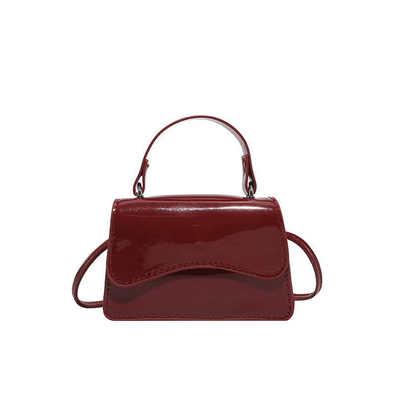 WoStylish Patentleder Mini-Handtasche Karnz