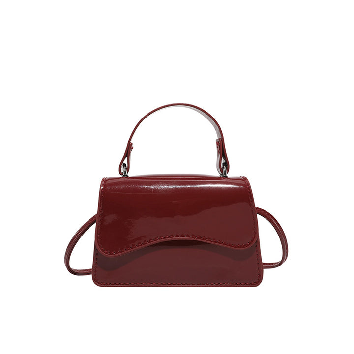 WoStylish Patentleder Mini-Handtasche Karnz