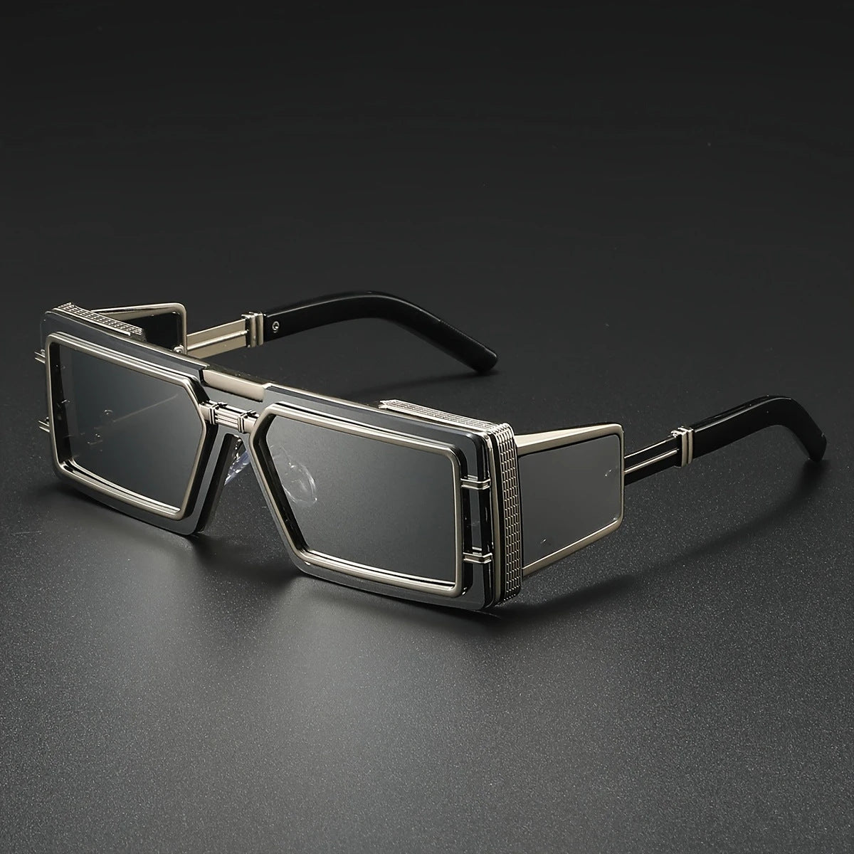Damen Modische Designer-Sonnenbrille mit großzügigem Rahmen und stilvollem Akzent Karnz