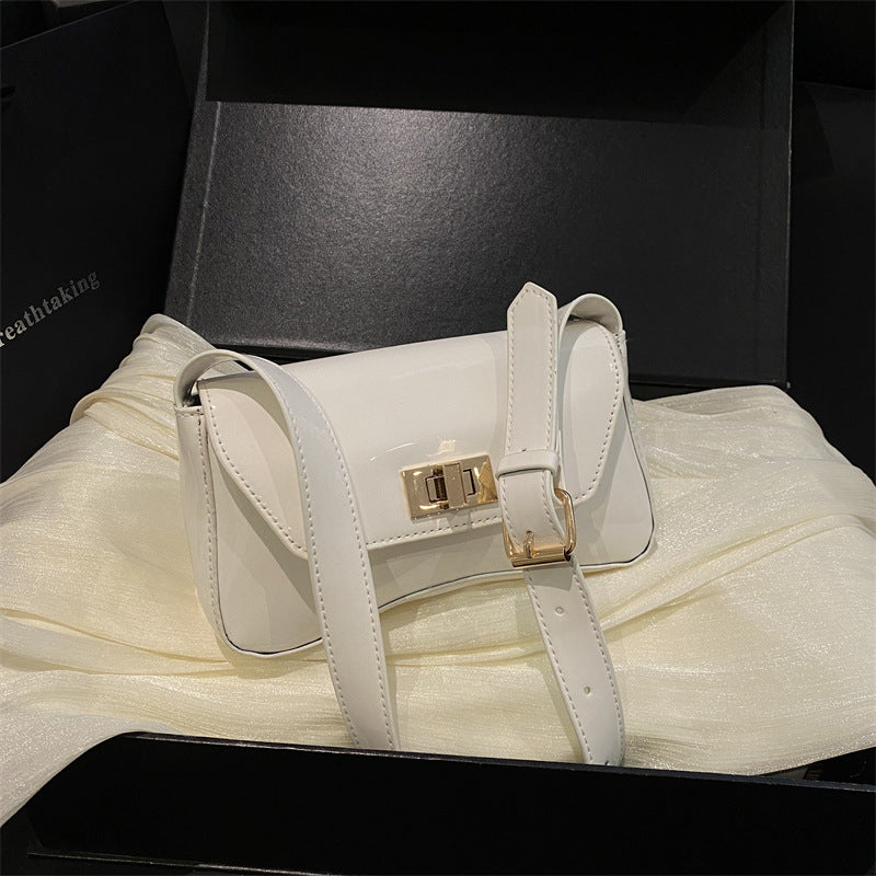 Elegante Patentleder Umhängetasche