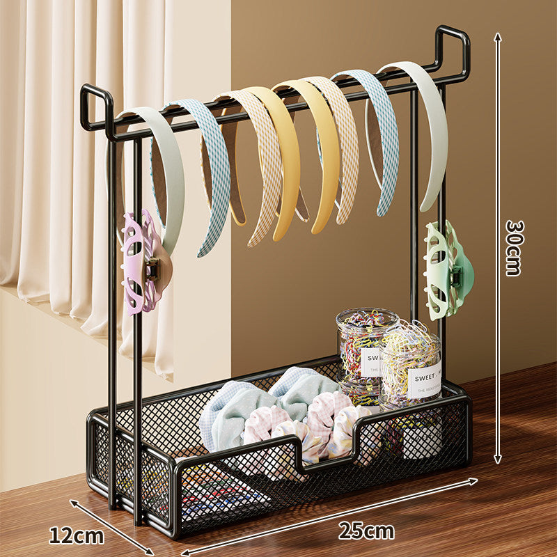 Haarband und Haarschmuck Organizer Ständer mit Mesh-Aufbewahrungsschale