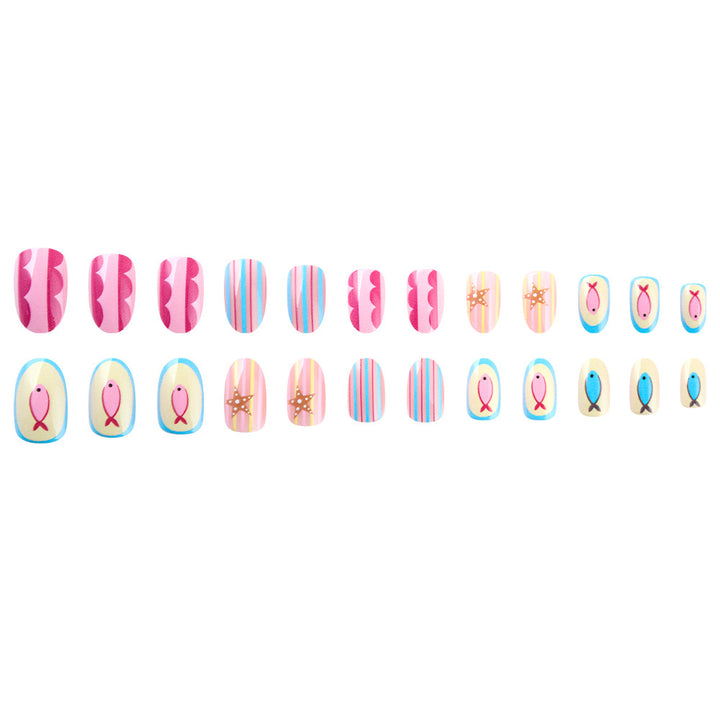 Kreatives Themen-Press-On-Nagelkunst-Set Karnz