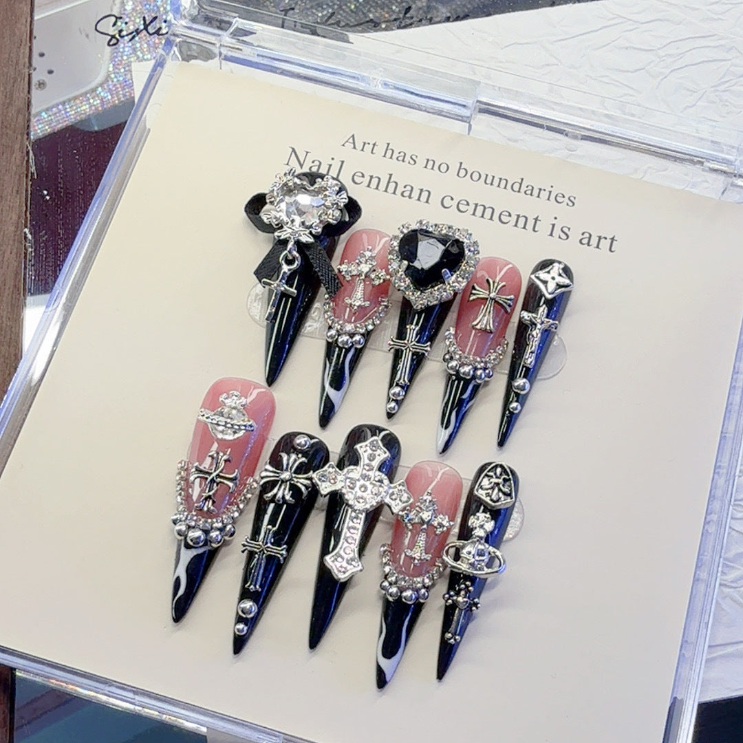 Gothic Inspirierte Dekorative Nagelkunst Set