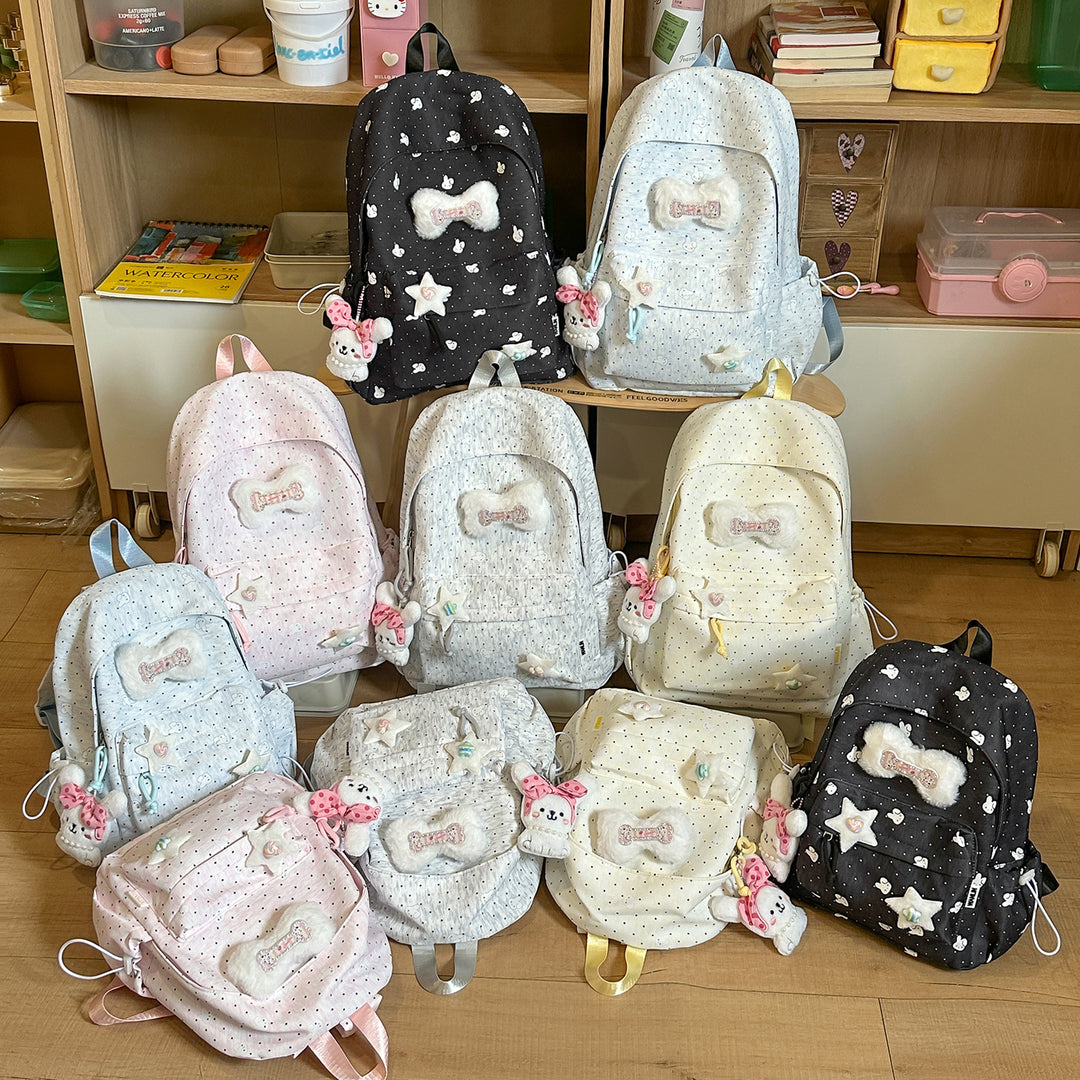 Leichte Polka Dot Freizeit-Rucksack Karnz