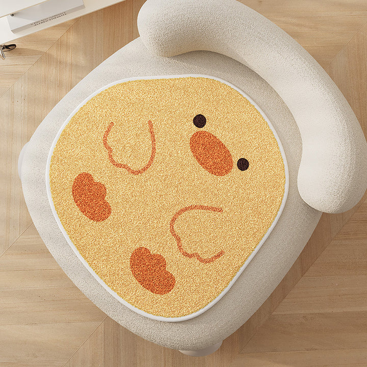 Acorn-Shaped Plush Chair Seat Cushion Pad with High-Pile Tufted Surface