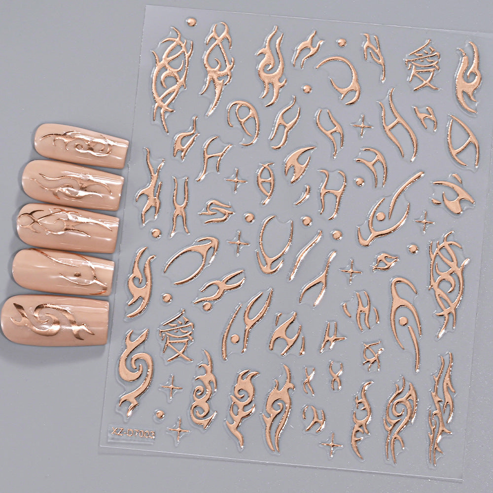 Floral Decorative Nail Art Aufkleber