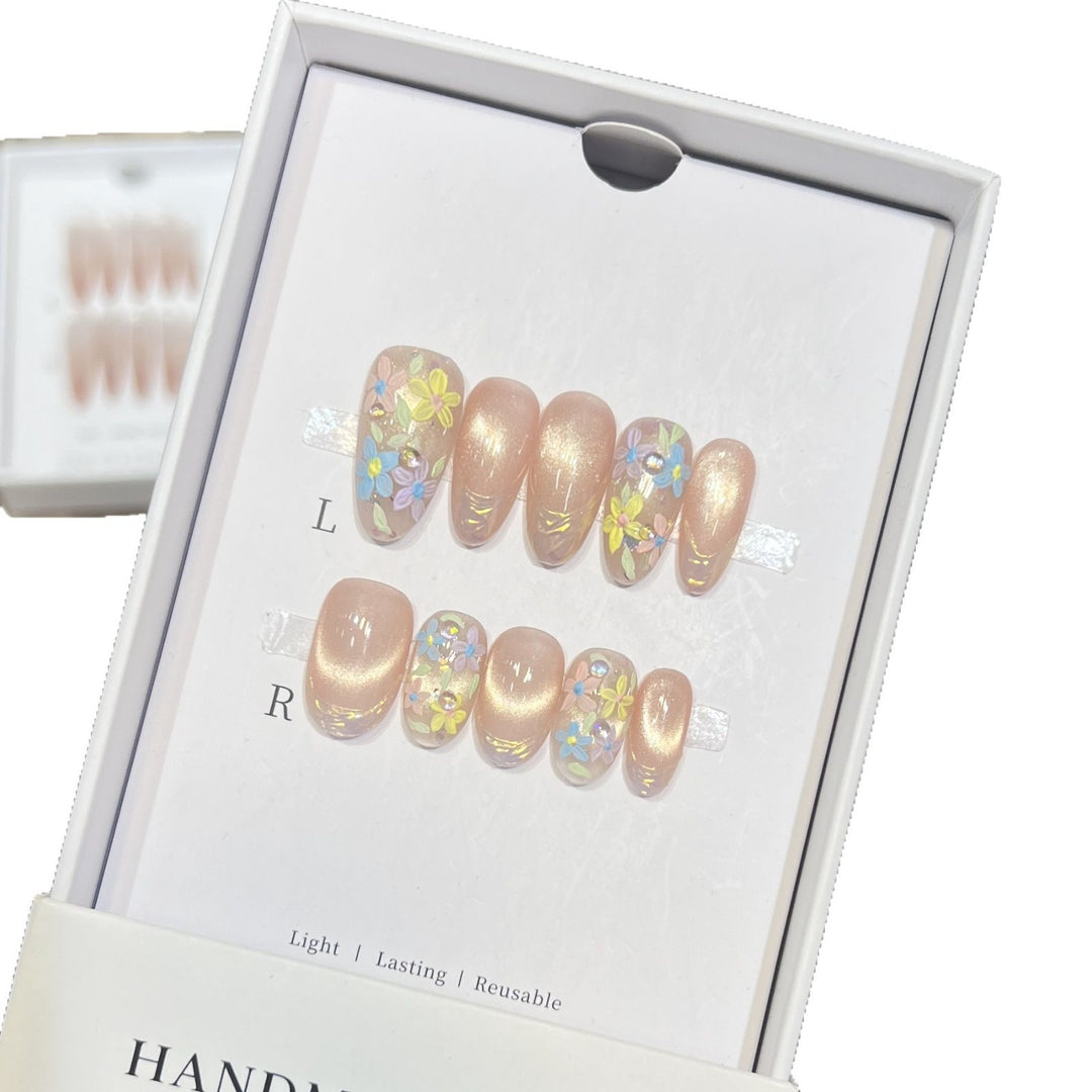 Floral Art Press-On Nail Set Karnz
