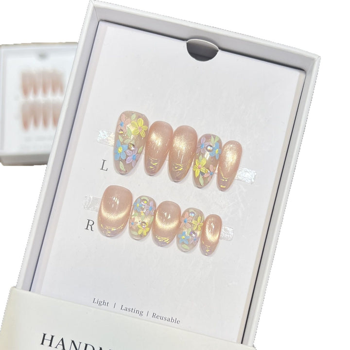 Floral Art Press-On Nail Set Karnz