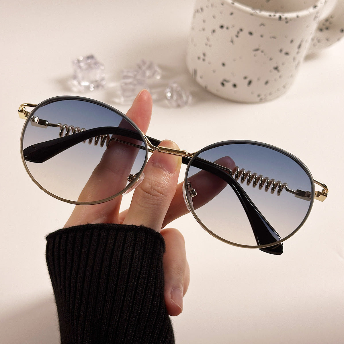 Damen modische glamouröse Sonnenbrille Karnz