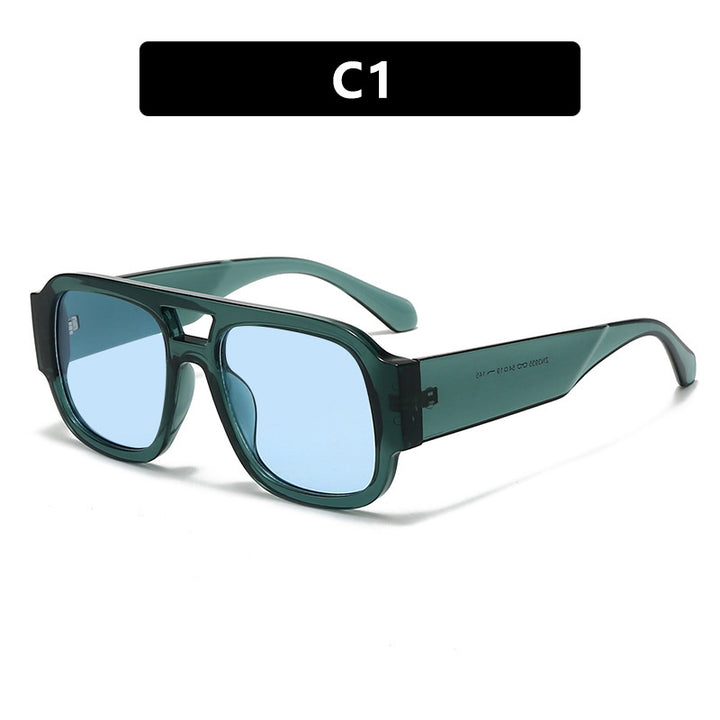 Damen moderne Sonnenbrille im eleganten Rechteckdesign Karnz
