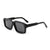 Damen quadratische Sonnenbrille mit robustem Rahmen und UV-Schutz Karnz