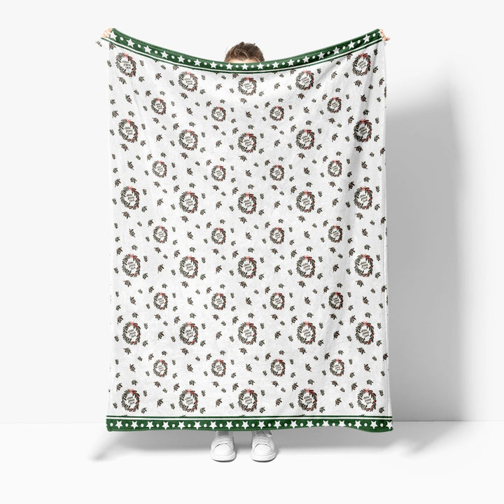 Festliche Feiertags-Fleece-Decke