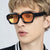Damen trendige geometrische Sonnenbrille mit einzigartigem Design Karnz