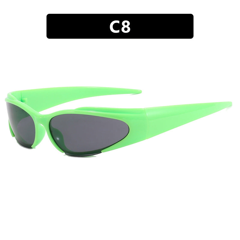 Damen Sportliche UV-Schutz-Sonnenbrille mit aerodynamischem Design Karnz