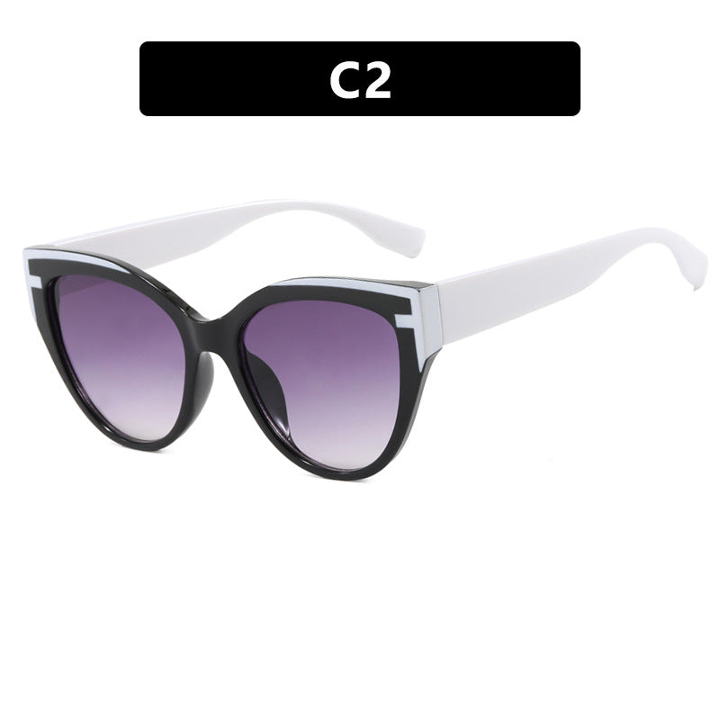 Damen Cat-Eye Sonnenbrille mit extravagantem Rahmen und UV-Schutz Karnz