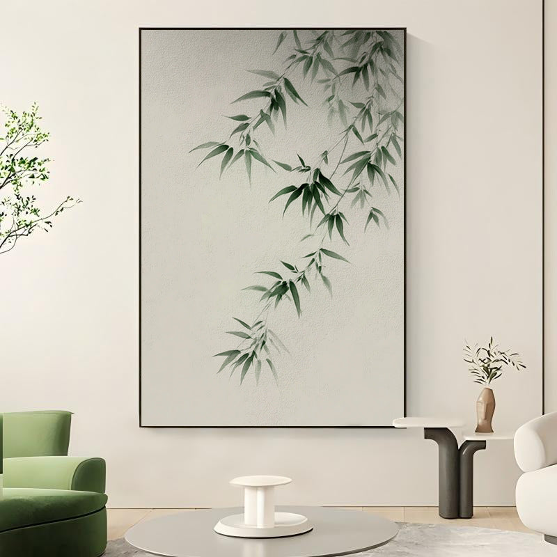 Natur-inspirierte Bambus-Leinwandkunst