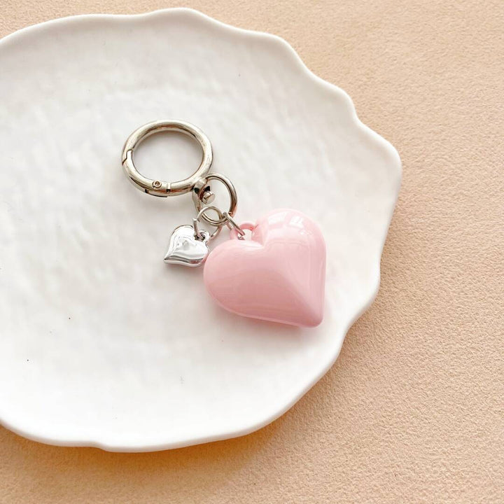 Herzförmiger Charm Schlüsselanhänger Karnz