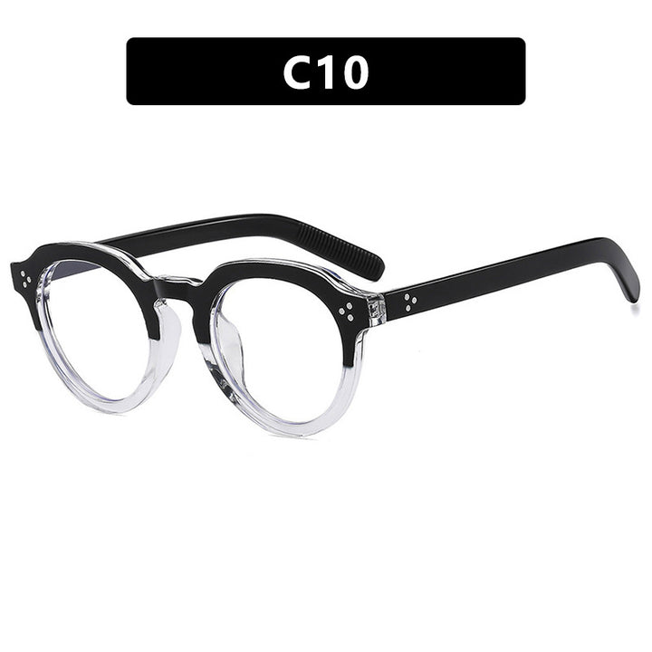 Damen stilvolle runde Brille Karnz