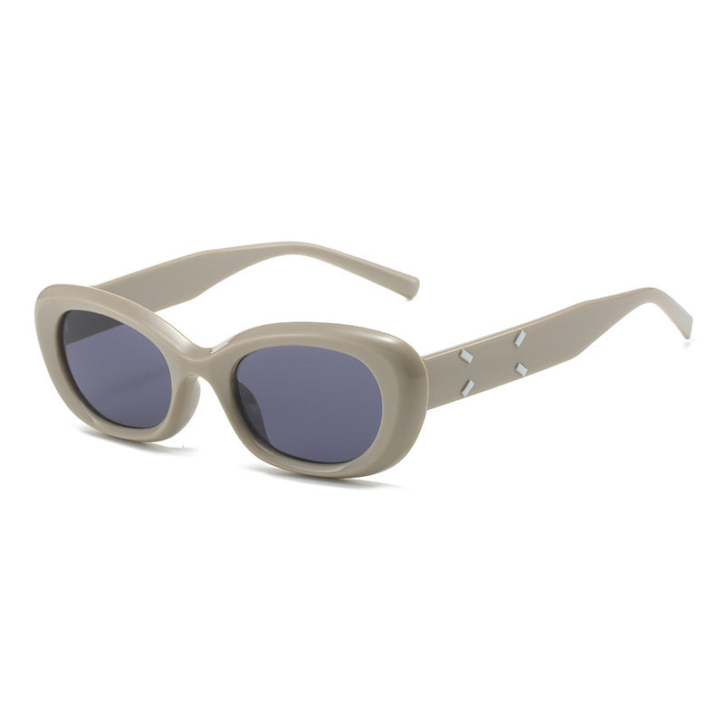 Modebewusste Übergroße Rechteckige Sonnenbrille Karnz