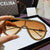 Damen Glamouröse Oversized-Sonnenbrille mit strassbesetzten Akzenten Karnz