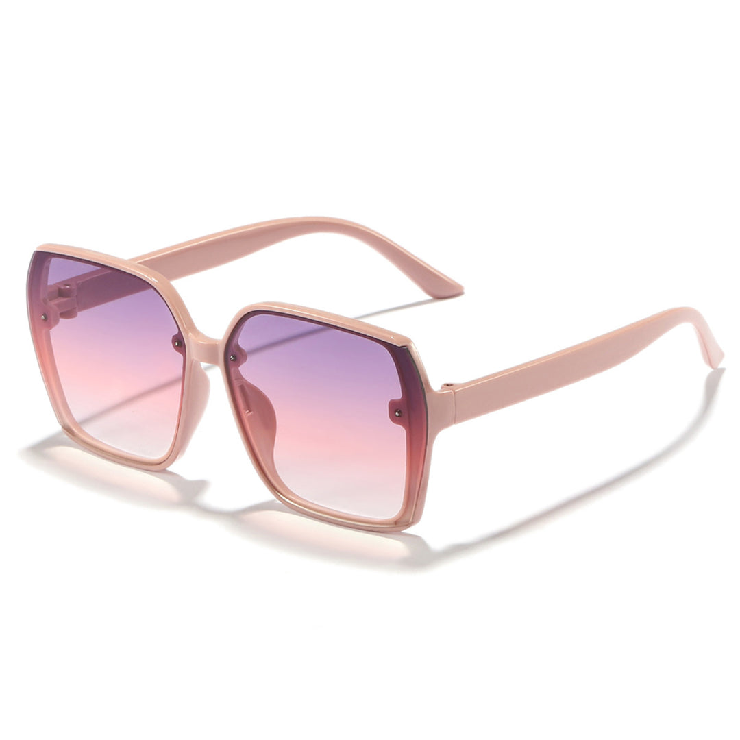 Damen stilvolle quadratische Sonnenbrille mit gradienten Gläsern Karnz