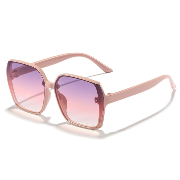 Damen stilvolle quadratische Sonnenbrille mit gradienten Gläsern Karnz